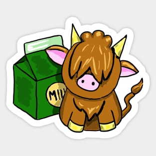 Highland Cow Pal Sticker